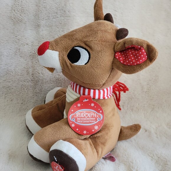 Kids Preferred Rudolph the Red Nosed Reindeer Musical Plush NWT 8" - Picture 3 of 10